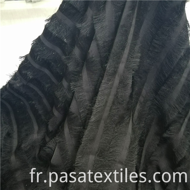 woven jacquard fringe clothing fabric